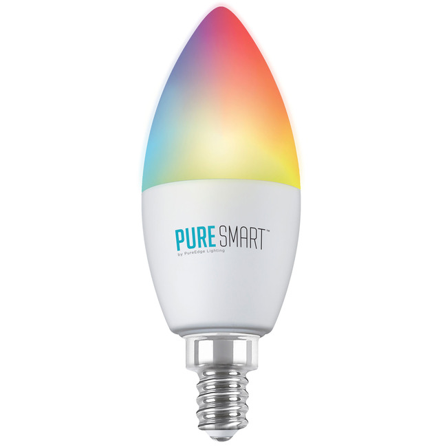 Pure Smart TruColor™ RGB+Tunable White B11 Smart Bulb WIZ by PureEdge Lighting
