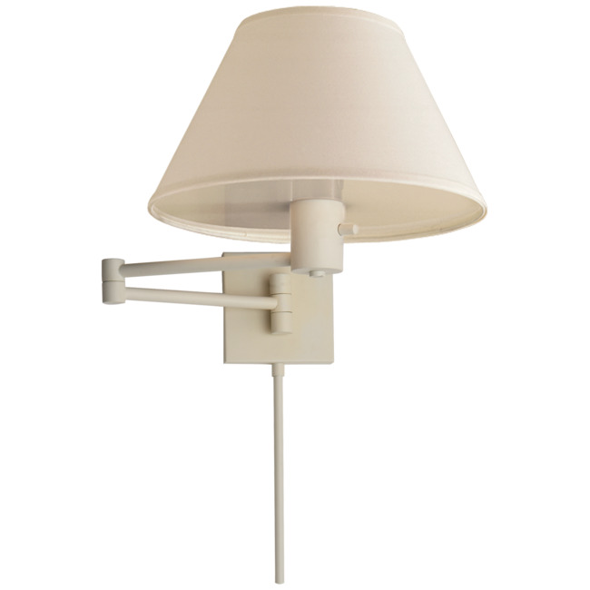 VC Classic Shade Swing Arm Plug-in Wall Light by Visual Comfort Signature