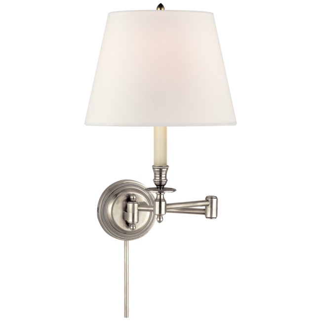 Candle Stick Swing-arm Plug-in Wall Sconce by Visual Comfort Signature