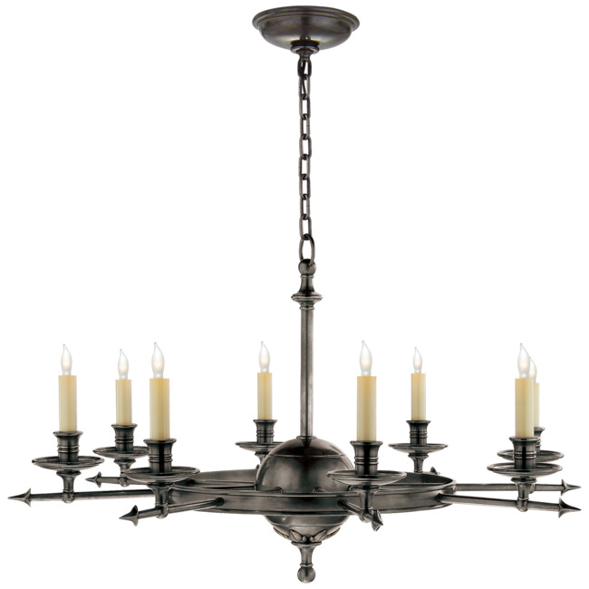 Leaf and Arrow Chandelier by Visual Comfort Signature