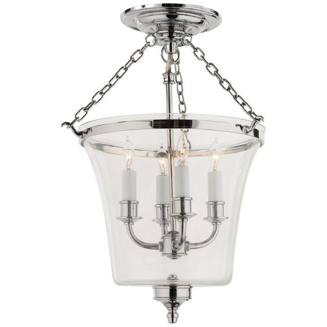 Sussex Bell Jar Semi Flush Ceiling Light by Visual Comfort Signature