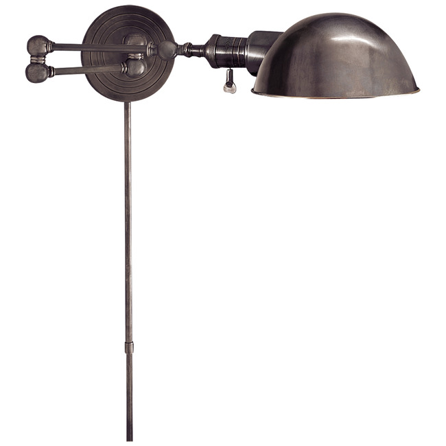Boston Dome Swing-arm Plug-in Wall Sconce by Visual Comfort Signature