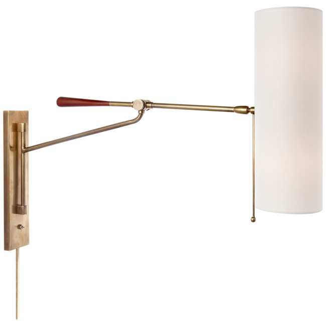 Frankfort Plug-in / Hardwired Articulating Wall Light by Visual Comfort Signature