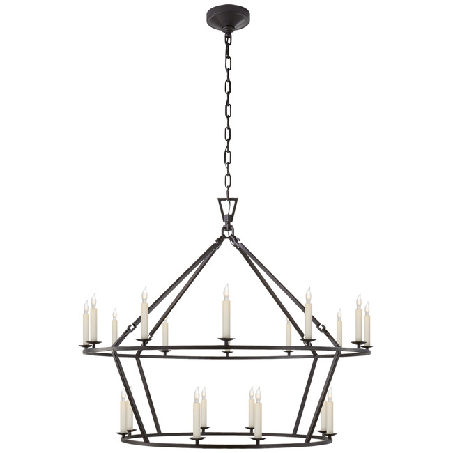 Darlana Two Tiered Ring Chandelier by Visual Comfort Signature