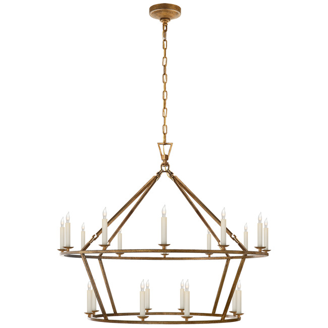 Darlana Two Tiered Ring Chandelier by Visual Comfort Signature