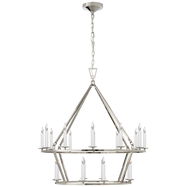 Darlana Two Tiered Ring Chandelier by Visual Comfort Signature