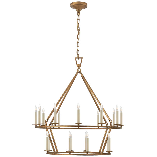 Darlana Two Tiered Ring Chandelier by Visual Comfort Signature