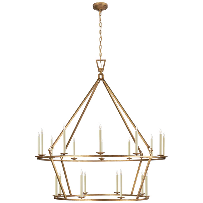 Darlana Two Tiered Ring Chandelier by Visual Comfort Signature