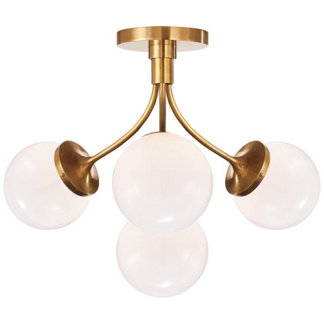 Prescott Semi Flush Ceiling Light by Visual Comfort Signature