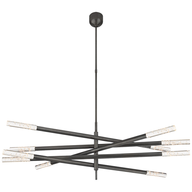 Rousseau Articulating Tube Chandelier by Visual Comfort Signature