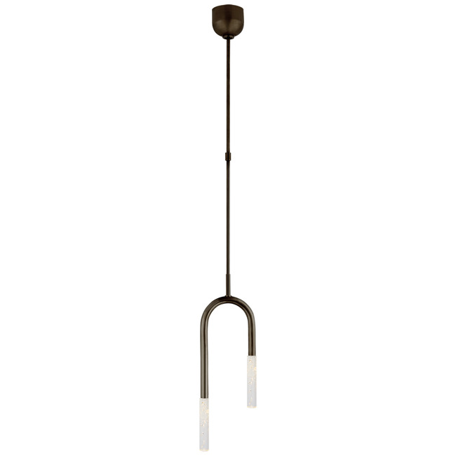 Rousseau Asymmetric Tube Pendant by Visual Comfort Signature