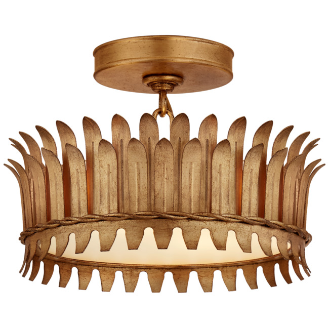 Leslie Semi Flush Ceiling Light by Visual Comfort Signature