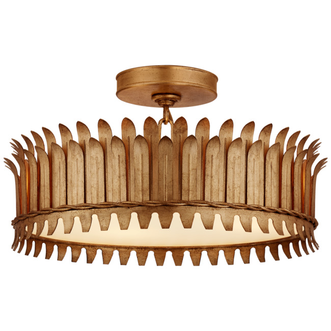 Leslie Semi Flush Ceiling Light by Visual Comfort Signature