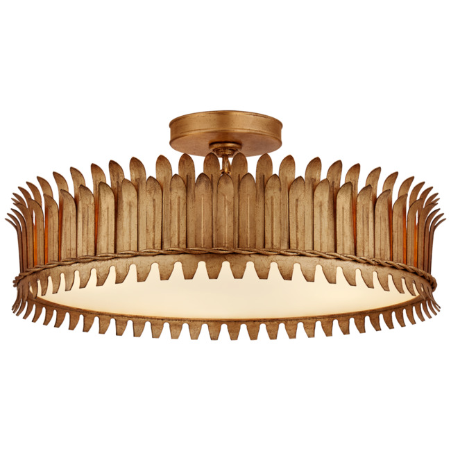 Leslie Semi Flush Ceiling Light by Visual Comfort Signature