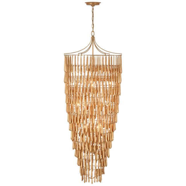 Vacarro Tall Cascading Chandelier by Visual Comfort Signature