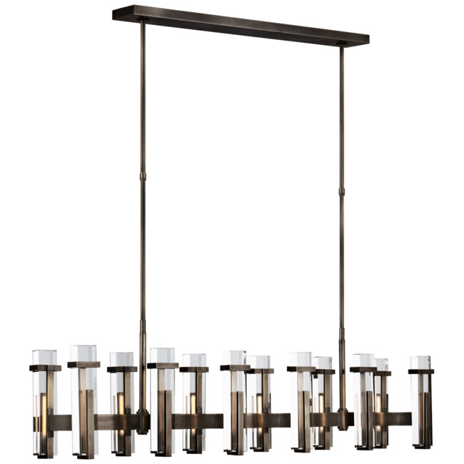 Malik Linear Chandelier by Visual Comfort Signature