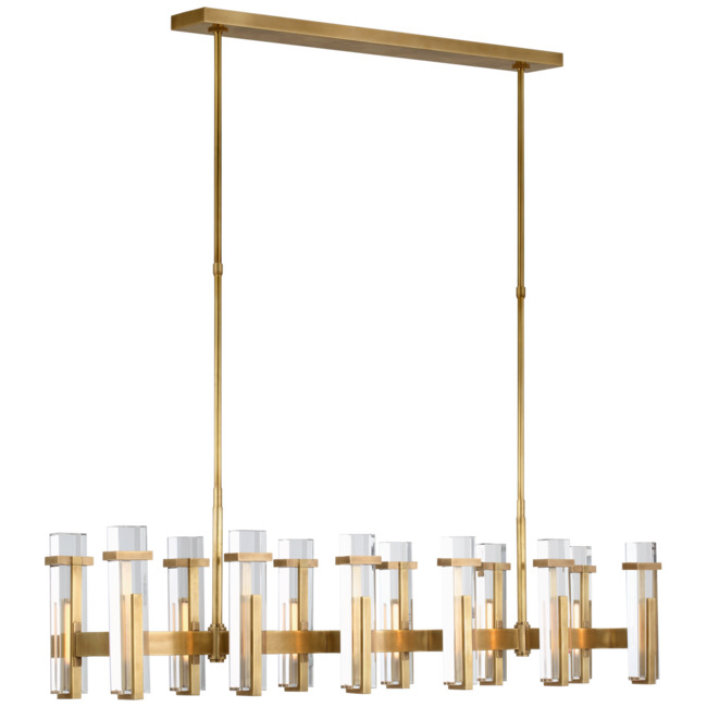 Malik Linear Chandelier by Visual Comfort Signature