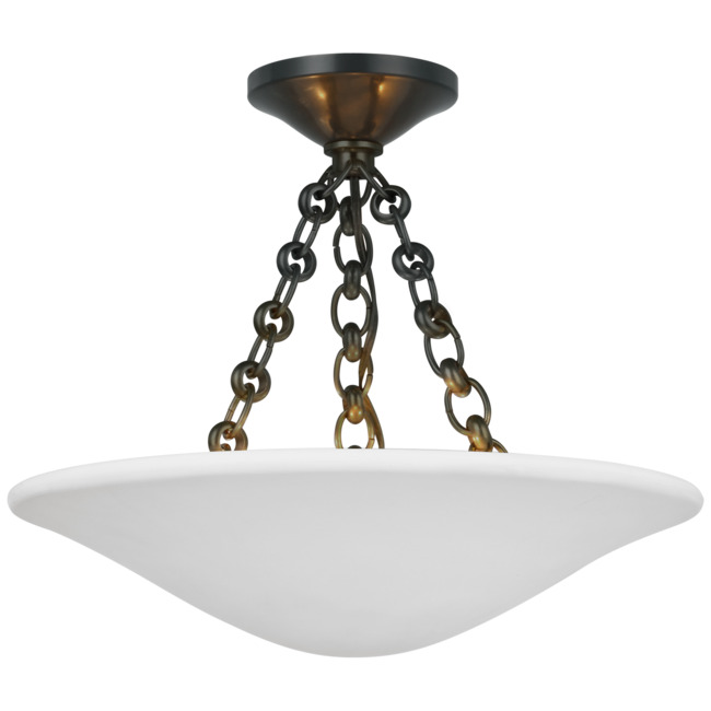 Mollino Semi Flush Ceiling Light by Visual Comfort Signature