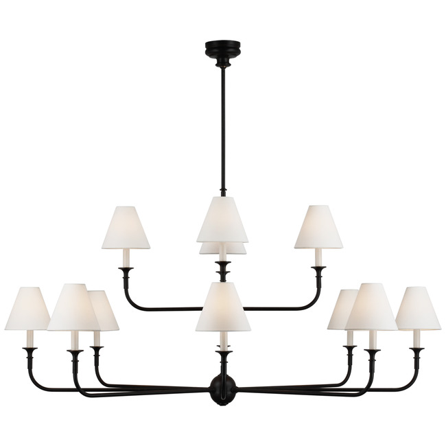 Piaf Two Tiered Chandelier by Visual Comfort Signature