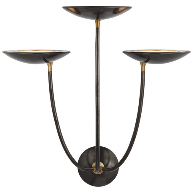 Keira Large Triple Wall Sconce by Visual Comfort Signature