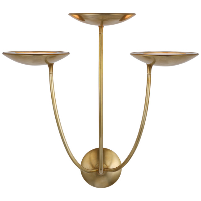 Keira Large Triple Wall Sconce by Visual Comfort Signature