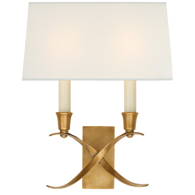 Cross Bouillotte Small Wall Sconce by Visual Comfort Signature
