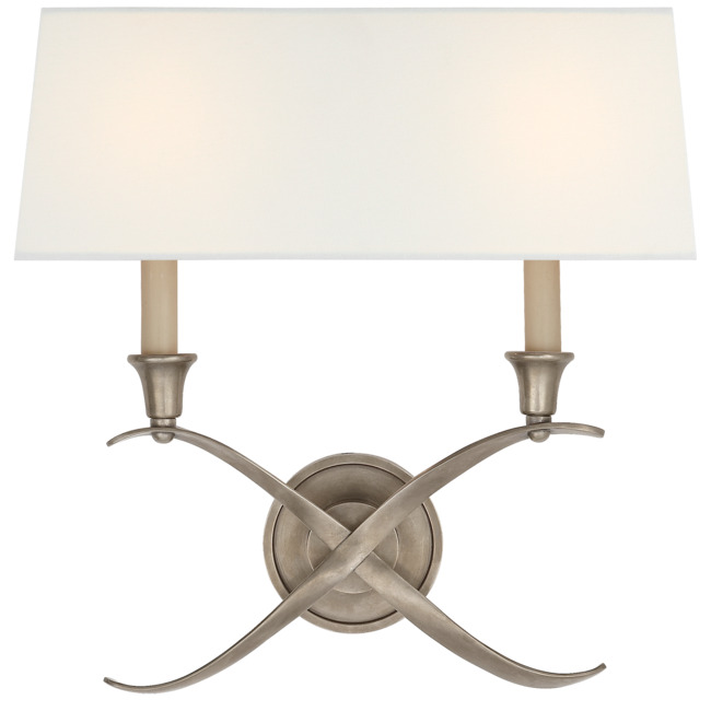 Cross Bouillotte Wall Sconce by Visual Comfort Signature