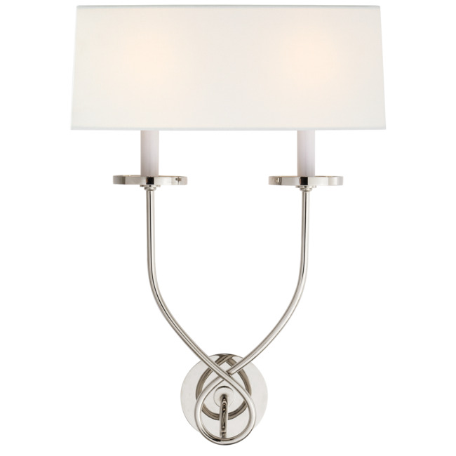 Symmetric Twist Double Wall Sconce by Visual Comfort Signature