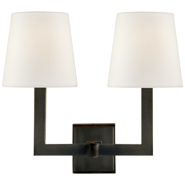 Square Tube Double Wall Sconce by Visual Comfort Signature