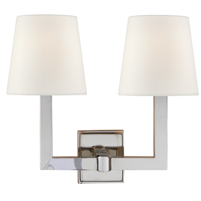 Square Tube Double Wall Sconce by Visual Comfort Signature