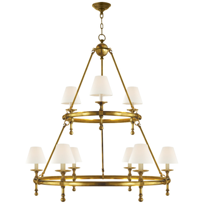 Classic Two Tier Chandelier by Visual Comfort Signature