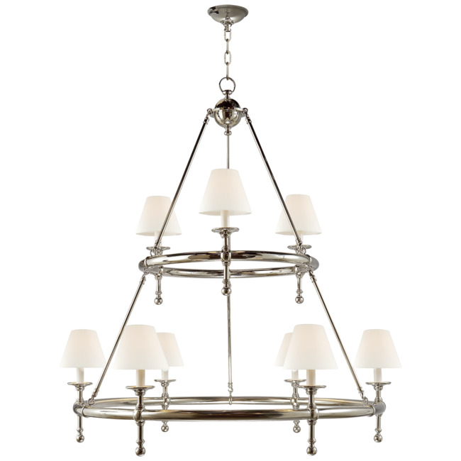 Classic Two Tier Chandelier by Visual Comfort Signature