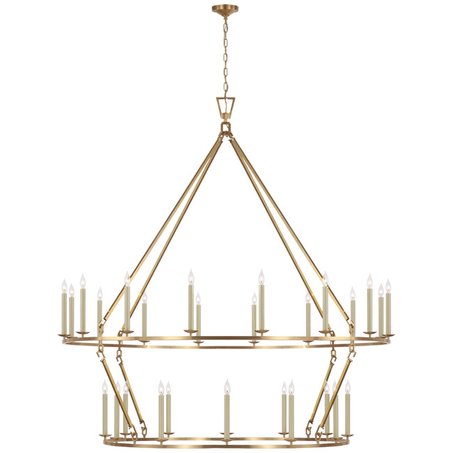Darlana Two Tiered Ring Chandelier by Visual Comfort Signature