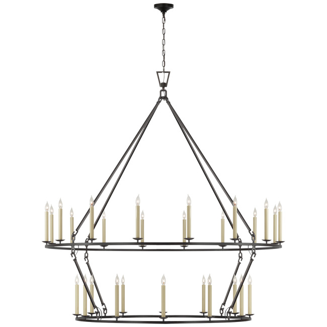 Darlana Two Tiered Ring Chandelier by Visual Comfort Signature
