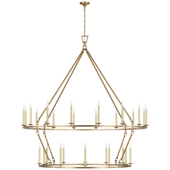 Darlana Two Tiered Ring Chandelier by Visual Comfort Signature