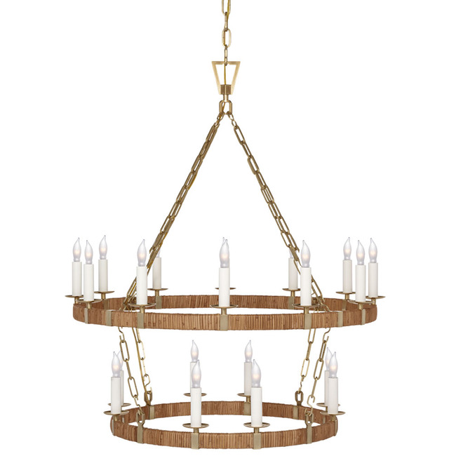 Darlana Wrapped Two Tiered Chandelier by Visual Comfort Signature