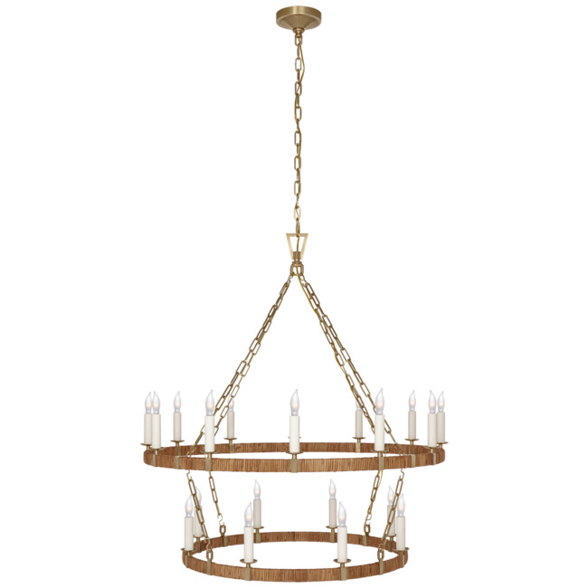 Darlana Wrapped Two Tiered Chandelier by Visual Comfort Signature