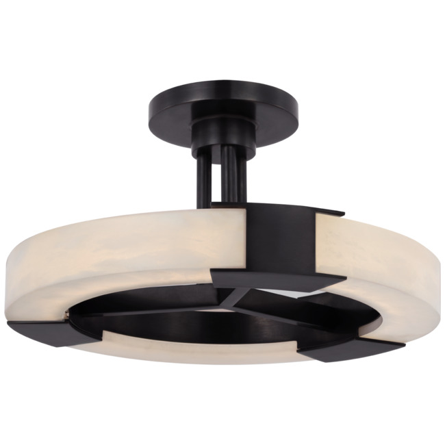 Covet Ring Semi Flush Ceiling Light by Visual Comfort Signature