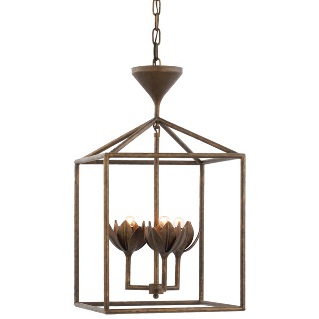 Alberto Open Cage Lantern Pendant by Visual Comfort Signature