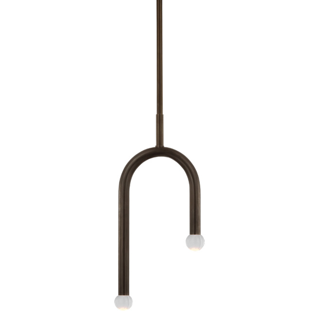 Rousseau Asymmetric Orb Pendant by Visual Comfort Signature