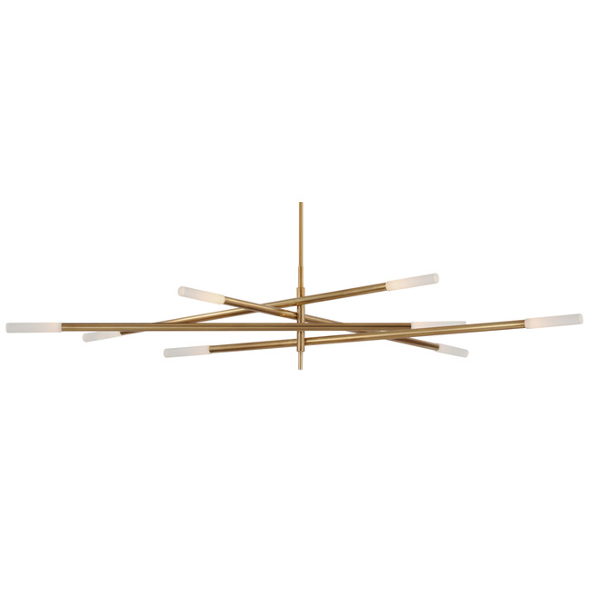Rousseau Oversized Articulating Tube Chandelier by Visual Comfort Signature