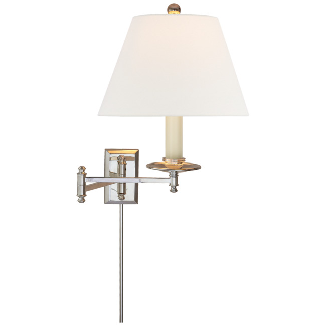 Dorchester Swing Arm Plug-in Wall Sconce by Visual Comfort Signature