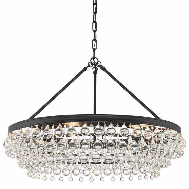 Calypso Round Chandelier by Crystorama