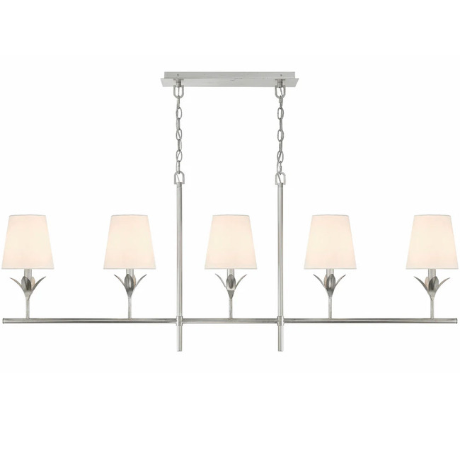 Broche Linear Chandelier by Crystorama