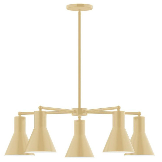 Axis Flare Stem Hung Chandelier by Montclair Light Works