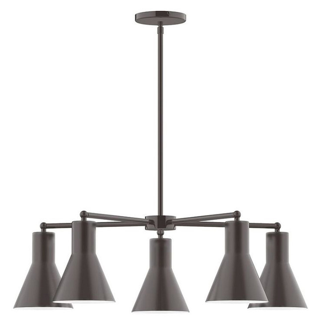 Axis Flare Stem Hung Chandelier by Montclair Light Works