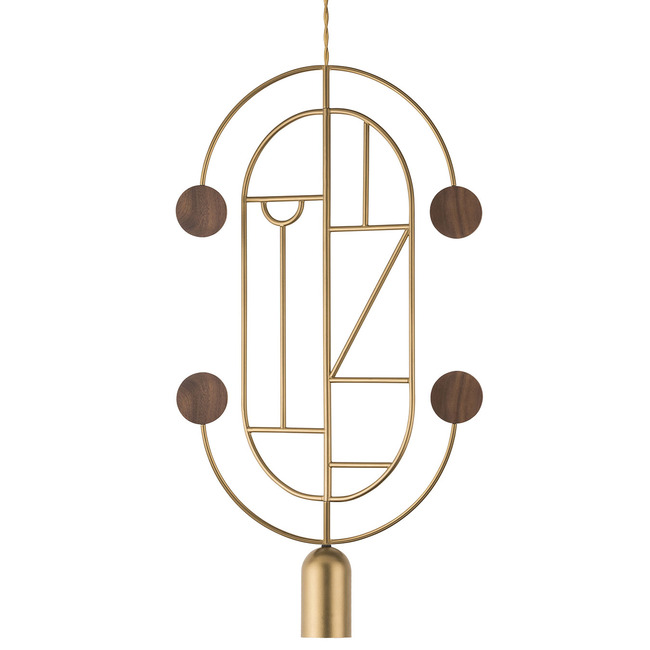 Wooden Dots WDS04 Pendant by Nomon
