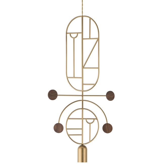 Wooden Dots WDS08 Pendant by Nomon