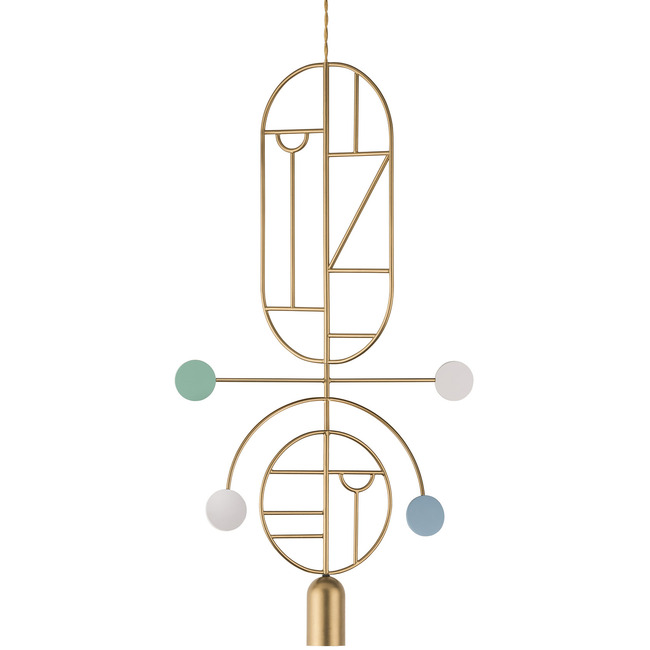 Wooden Dots WDS08 Pendant by Nomon