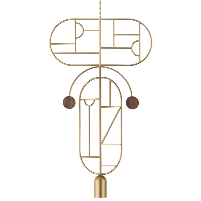 Wooden Dots WDS09 Pendant by Nomon